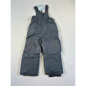 Cat & Jack Toddler 3T Snow Bibs Gray Insulated Waterproof NWT Warmest